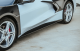 2020-2025 Corvette C8 Dry Carbon Fiber Side Skirt Extensions