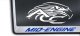 2020-2025 Corvette C8 License Plate Frame Mid-Engine Black Base - Brushed Stainless, Choose Color...