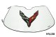 2020-2023 C8 Corvette Cross Flags Logo Sunshield Sunshade