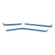2020-2025 C8 Corvette Interior Dash Trim Accents - Blue Brushed Steel