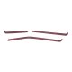 2020-2025 C8 Corvette Interior Dash Trim Accents - Gloss Demon Black