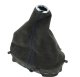 1997-2004 C5 Corvette Leather Shift Boot - Manual - Black W/Black Stitching