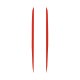 1984-1990 C4 Corvette Hood Stripe Decals - Red Faux Leather
