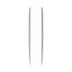 1984-1996 C4 Corvette Hood Stripe Decals - Silver Carbon Fiber Textured