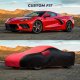 2005-2013 Corvette C6 Heavy Duty Exterior All Weather Waterproof Outdoor Car Cover Red/Black