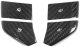 2020-2025 Corvette C8 Real Carbon Fiber Steering Buttons Overlays (4 pcs), 100% Genuine Carbon Fi...