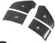 2020-2025 Corvette C8 Real Carbon Fiber Steering Buttons Overlays (4 pcs), 100% Genuine Carbon Fi...