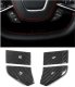 2020-2025 Corvette C8 Real Carbon Fiber Steering Buttons Overlays (4 pcs), 100% Genuine Carbon Fi...