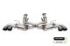 Corsa 2020-24 Corvette C8 3in Valved Cat-Back 4.5in Blk Quad Tips - Fits Factory Perf Exhaust w/ ...