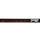 2020-2025 C8 Corvette License Plate Frame Carbon Fiber W/Red & White Stingray R Logo