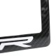 2020-2025 C8 Corvette License Plate Frame Carbon Fiber W/Red & White Stingray R Logo