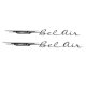 1962 Bel Air Rear Quarter Emblem, Sold as a Pair