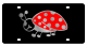 Eurosport Daytona Lady Bug Acrylic License Plate