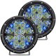 360-Series 6 Inch Led Off-Road Spot Beam Blue Backlight Pair RIGID Industries 36202