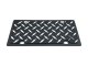 Blacked Out Diamond Plate Eurosport Daytona Carbon Steel License Plate