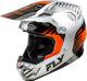 Fly Racing Adult Formula CP Slice Helmet, DOT/FMVSS 218 Approved (Grey/Orange/Black, Large)
