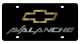 Chevrolet Avalanche Carbon Steel License Plate by Eurosport Daytona