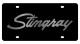 Chevrolet Corvette Stingray Script Carbon Steel License Plate Eurosport Daytona