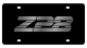 Chevrolet Camaro Z28 Carbon Steel License Plate