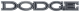 1971 Dodge Challenger "DODGE" Trunk Lid Emblem - Adhesive Backed OEM-Style Reproduction