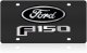 2015 Ford F-150 License Plate Frame Eurosport Daytona Carbon Steel, Custom Fit & Durable Finish