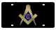 Masonic Carbon Steel License Plate