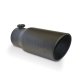Diamond Eye 4512BRA-DEBK Black Powder Coat Exhaust Tail Pipe Tip