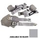 Silver Lap & Shoulder Seat Belts Single Retractor For 1986-1987 Corvette