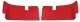 Rear Coupe Roof Panels- Red For 1969-1972 Corvette