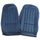 Leather Seat Covers Royal Blue Leather/Vinyl Original For 1971 Corvette