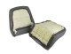 Embroidered Leather Seat Covers Silver w/ 4" Bolster For 1981 Corvette