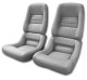 Leather Seat Covers Gray 100%-Leather 4" Bolster For 1982 Corvette