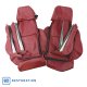 Leather Seat Covers- Red Sport For 1984-1985 Corvette