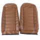 Leather-Like Vinyl Seat Covers Dark Saddle For 1973 Corvette