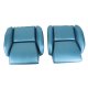 Mounted Leather-Like Vinyl Seat Covers Blue Standard For 1986-88 Corvette