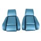 Mounted Leather-Like Vinyl Seat Covers Blue Standard For 1986-88 Corvette