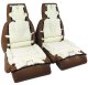 Mounted "Leather-Like" Vinyl Seat Covers Saddle Standard For 88 Corvette