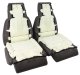 Mounted "Leather-Like" Vinyl Seat Covers Gray Standard For 1988 Corvette