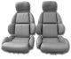 1989 C4 Corvette Mounted Leather Seat Covers Gray Standard