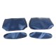 1968 C3 Corvette Headrest Covers Dark Blue Vinyl