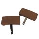 Headrests- Saddle Complete Leather For 1967 Corvette