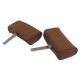 Headrests- Saddle Complete Leather For 1967 Corvette