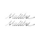 1966-1967 Chevelle Rear Quarter Emblem, "Malibu", Sold as a Pair