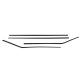 1964-1965 Chevelle Window Trim, 2-Door Station Wagon, 4 pieces