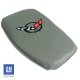 C5 1997-2004 Corvette Leather Vette Rest Gray with Black Logo