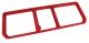 1968-1972 C3 Corvette Rear Compartment Unit Master Frame Red 3-Door