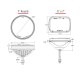 7 Inch Round Headlight With PWM Adaptor Pair RIGID Industries 55000