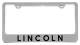 Lincoln Chrome License Plate Frame