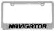 Eurosport Daytona Lincoln Navigator Chrome License Plate Frame