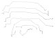 Complete Brake Line Kit 7 Pc In Original Equipment Material For 96 Corvette